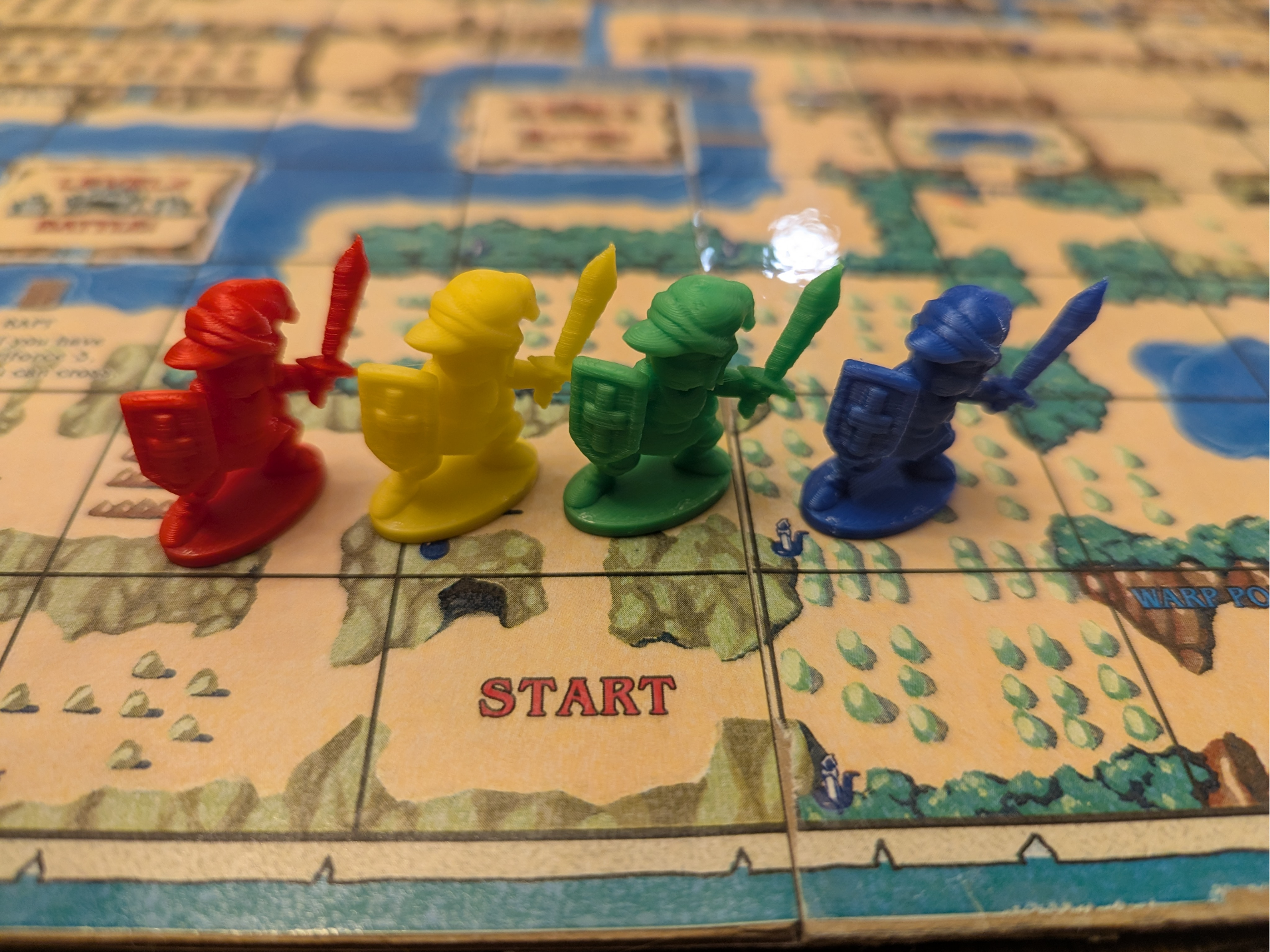 Link figures for Hyrule Fantasy boardgame