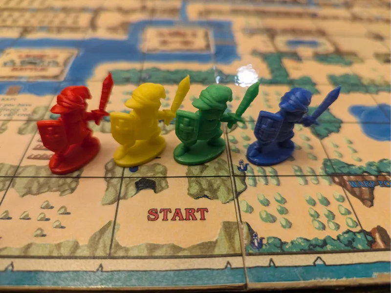 Link figures for Hyrule Fantasy boardgame