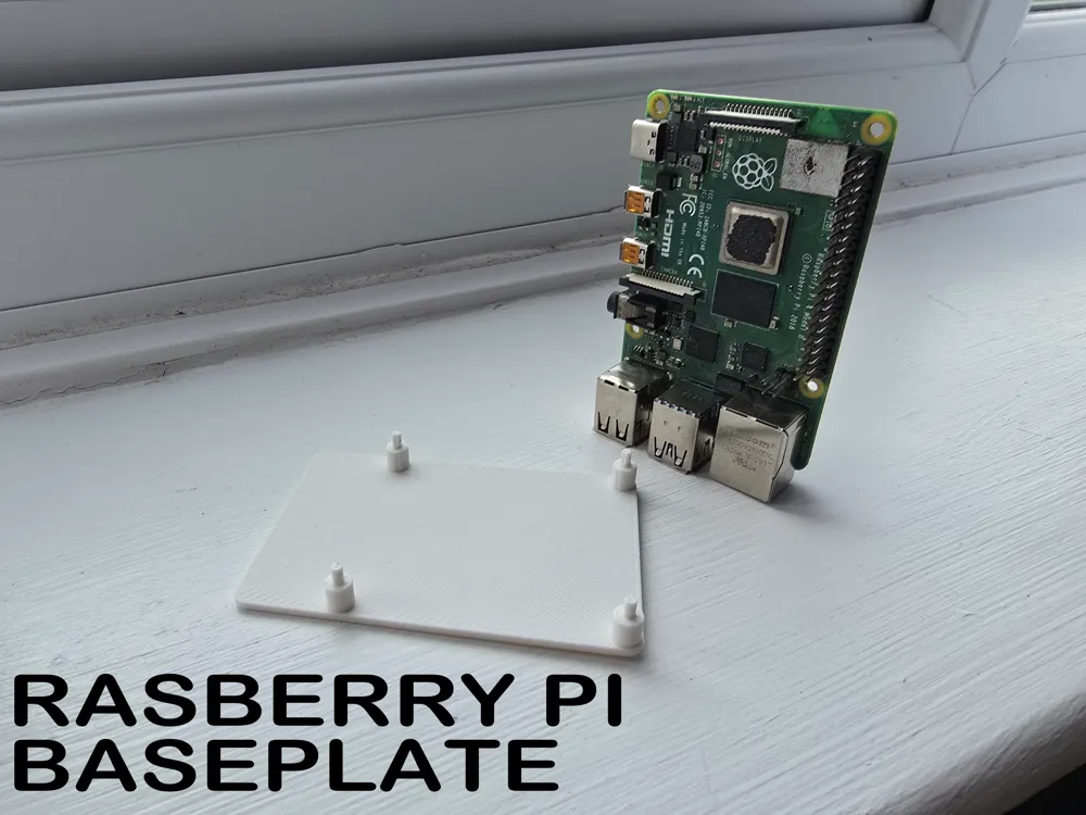 Raspberry pi base plate V1 - Free 3D Print Model - MakerWorld