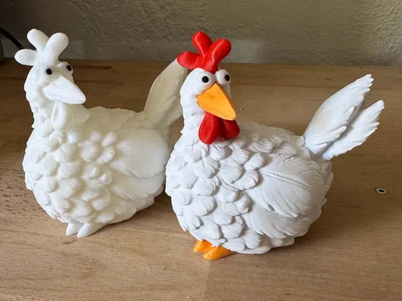 glückliches Huhn Berta