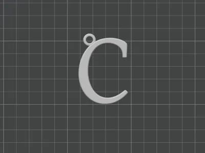 keychain letter C