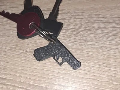 pistol keychain