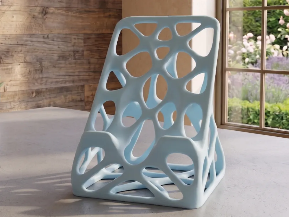Organic design stand for phone or tablet - Free 3D Print Model - MakerWorld