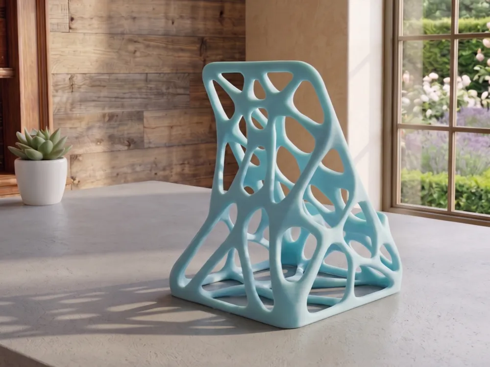 Organic design stand for phone or tablet - Free 3D Print Model - MakerWorld