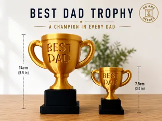 Best Dad Trophy – Fathers Day 2026 - NO AMS Needed
