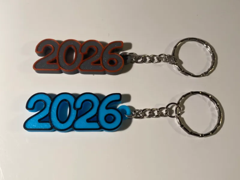 2026 Keychain 20mm x 50mm  - With AMS - No AMS