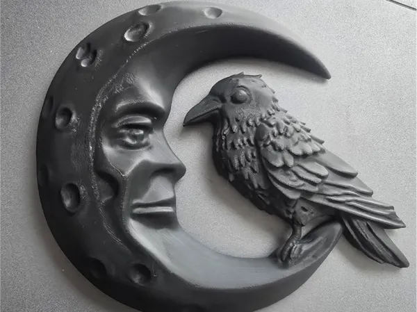 Corbeau gothique décoratif