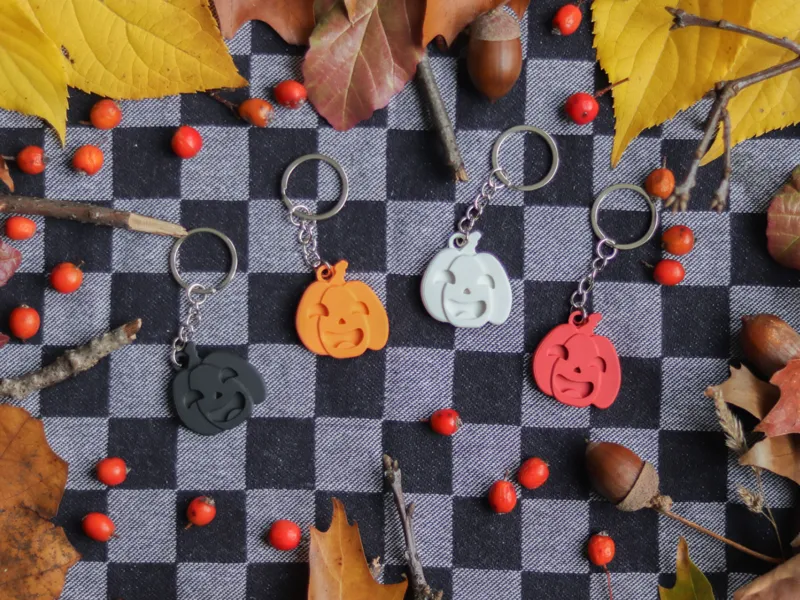 Happy Pumpkin Keychain | Autumn Series | Halloween