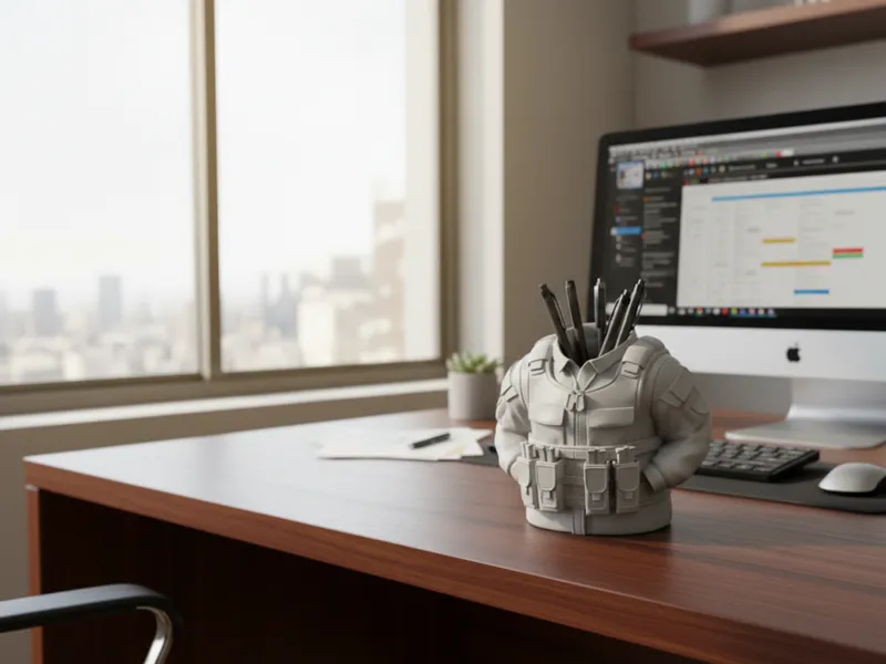 Tactical Militar Pen Holder Soldier Desk Organizer
