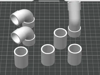 20mm PVC pipe adapters