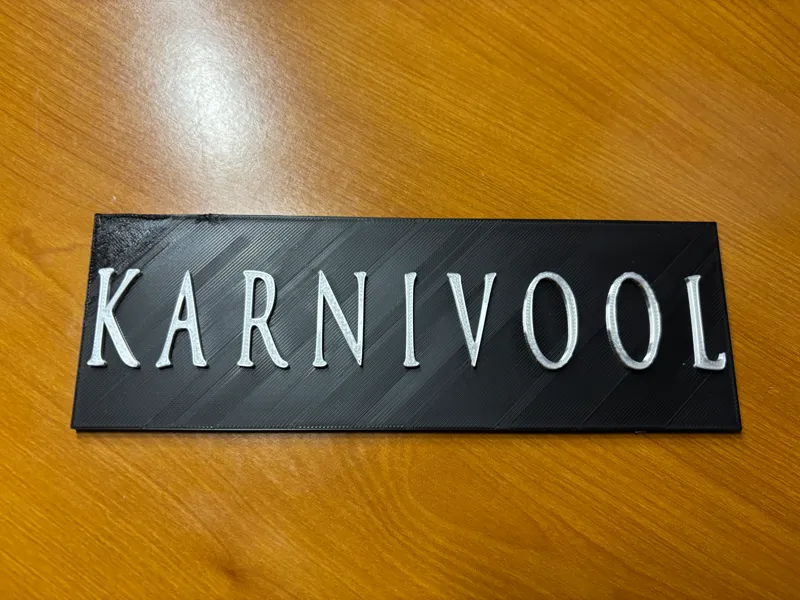 Karnivool LOGO sign