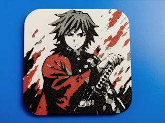 Tomioka Giyu - Demon Slayrt - Detailled Coaster