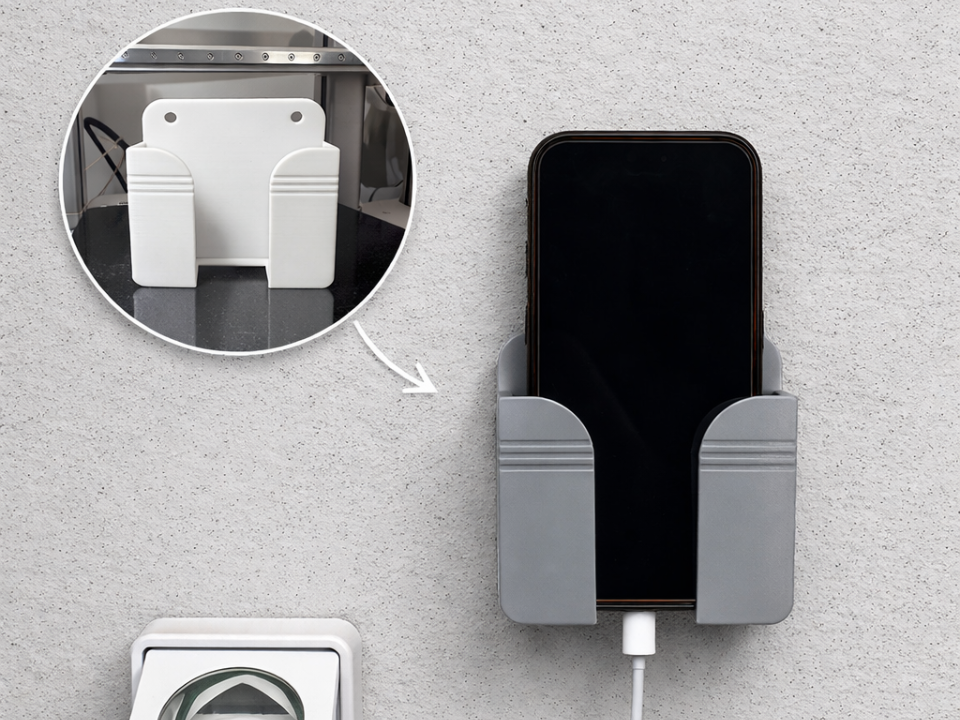 Wall Mounted Phone Charging Holder 