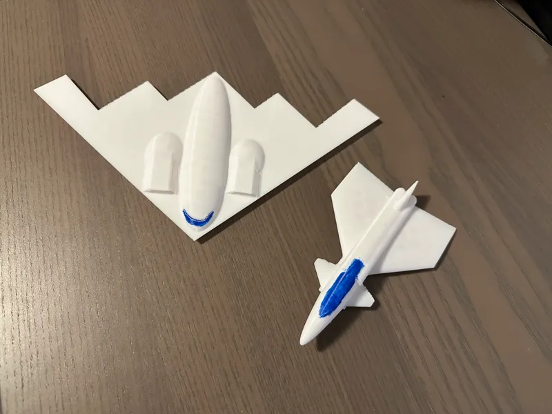 B2 and Typhoon fighter