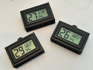 Hygrometer holder with wall mount