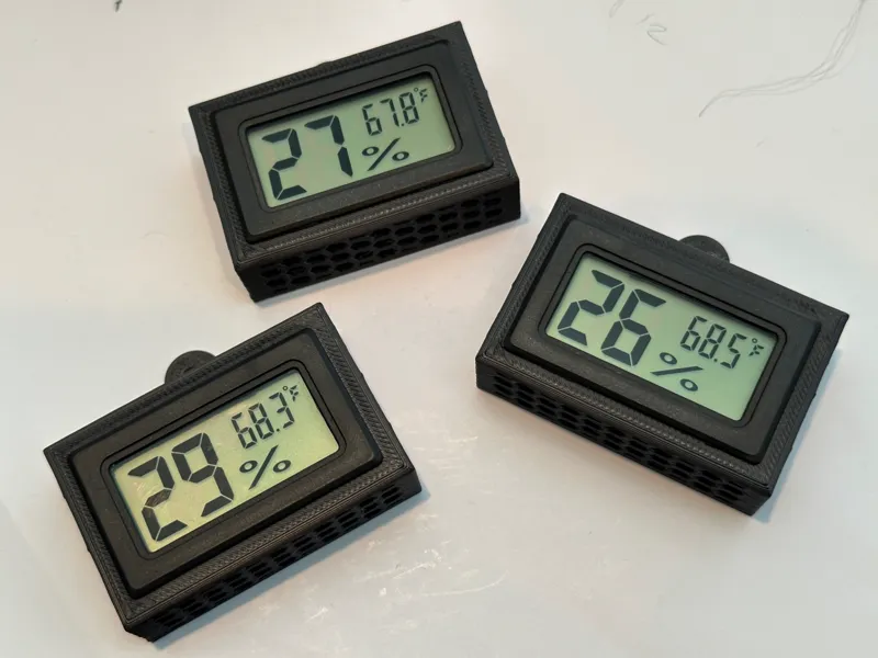 Hygrometer holder with wall mount