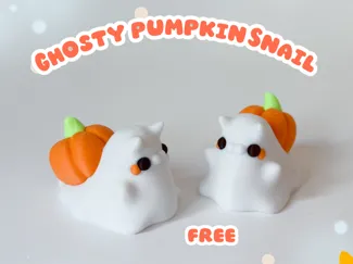 Ghosty Pumpkin Snail