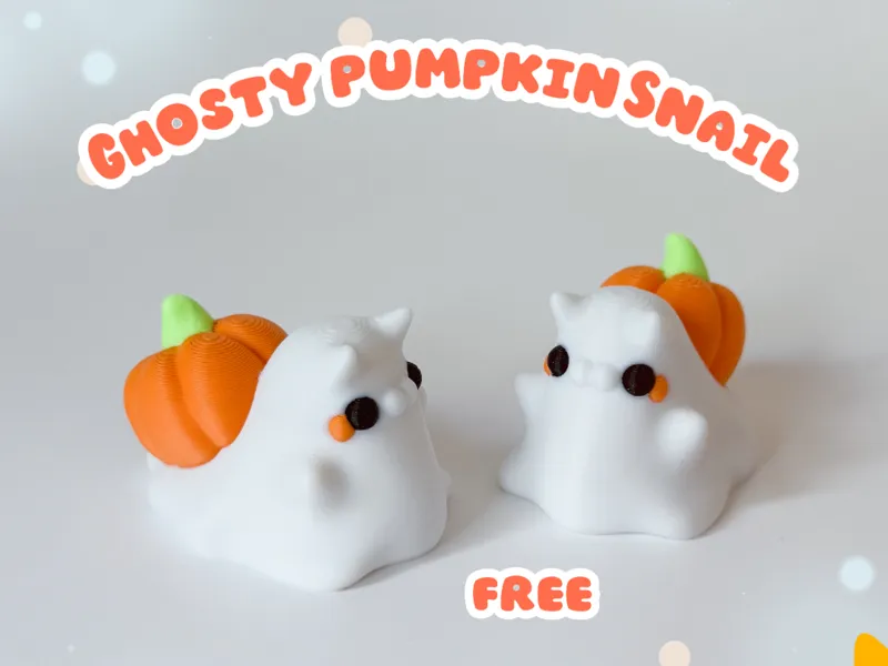 Ghosty Pumpkin Snail
