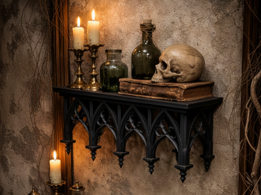 Gothic Arch Floating Shelf - Ogevale Display