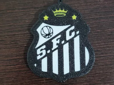 Santos Shield Keychain Pelé Tribute