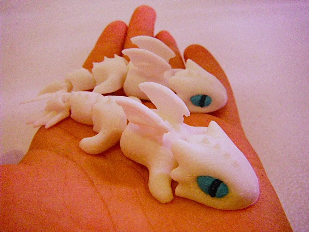 Accesorio para impresora 3D: Articulated Light Fury Flexi httyd Free to Sell!. Referencia del modelo original.