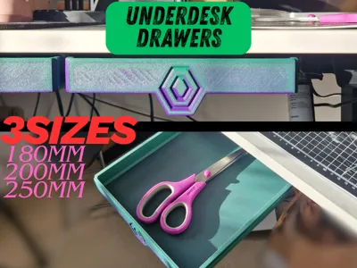 Under Desk Drawer - Bottom Pull
