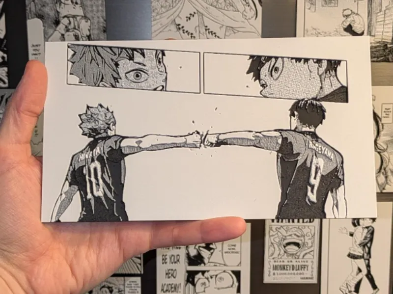 Haukyuu!! Panels from Manga 20x11cm 