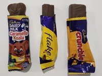Fake Cadbury Flake, Caramello Koala and Crunchie Chocolate
