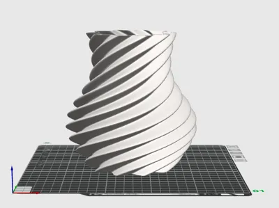 Twist vase wide