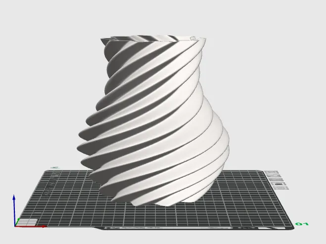 Twist vase wide