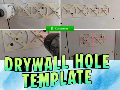 parametric Drywall Hole Template