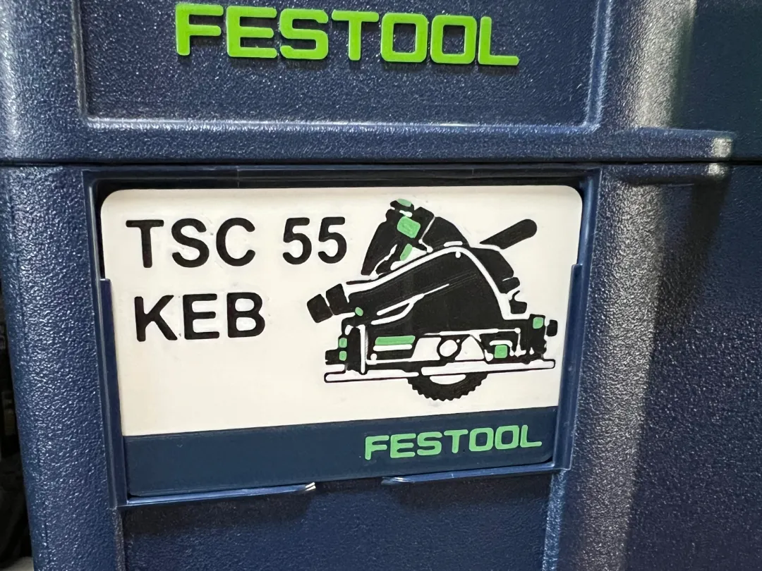 Festool Systainer Label - Circular Saw (TSC & HKC) - Free 3D Print ...