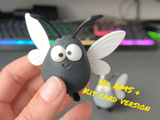 Cute Fly with articulated wings