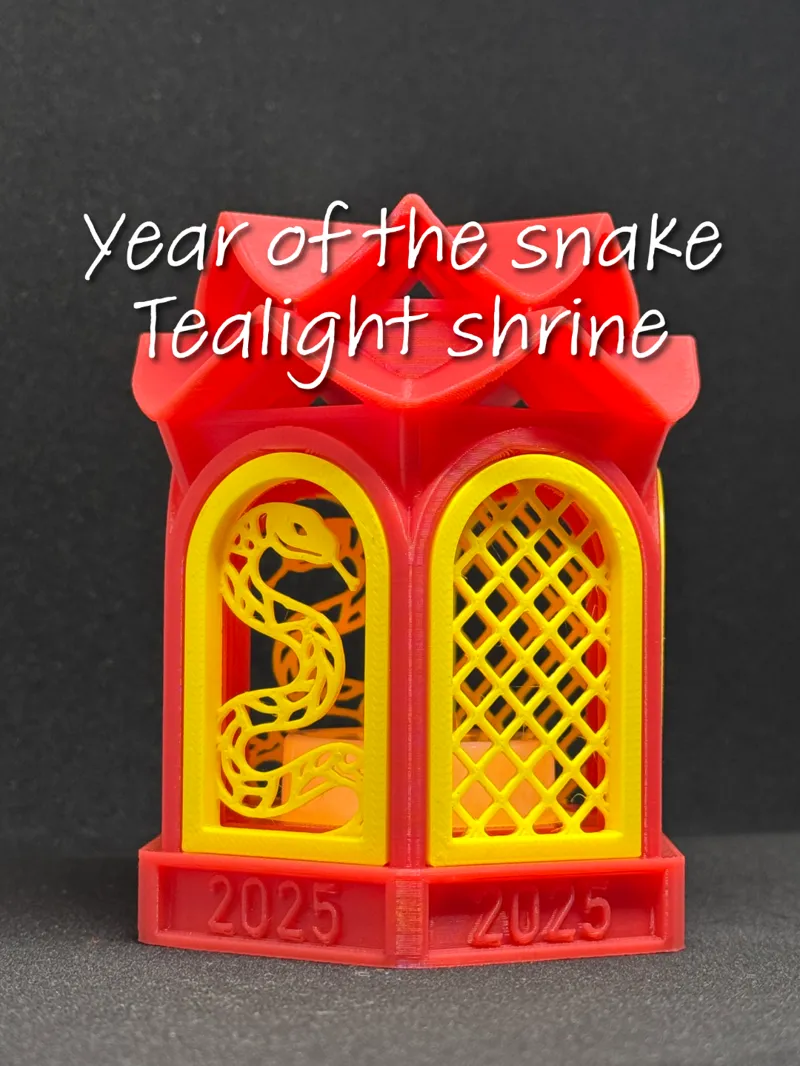 Year of the snake tealight holder