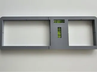 Socket back box cutting template