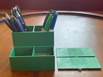 Office Desk Organizer with Lids