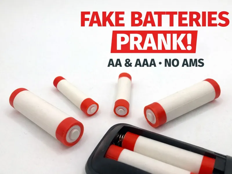 Fake Batteries Prank – Looks Real, Powers Nothing