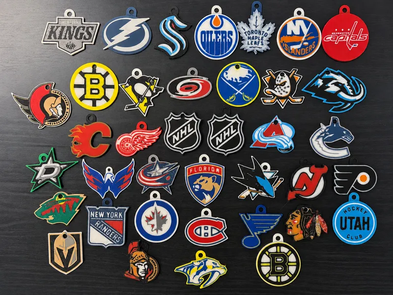NHL Keychains (32 Teams) (2025-2026)