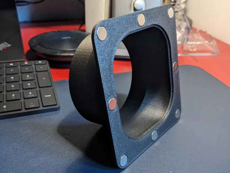 Bambu P1S exhaust fan duct with magnets
