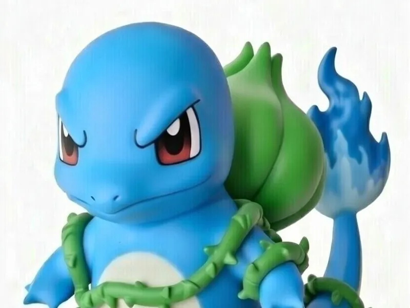 A Charmander, Squirtle and Bulbasaur Hybrid