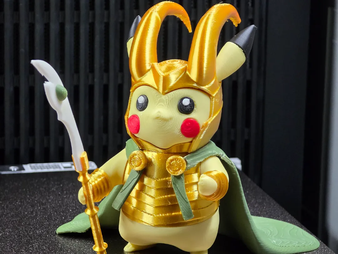 Loki Pikachu No AMS (multiparts) - Free 3D Print Model - MakerWorld