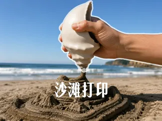 海螺漏斗滴沙城堡模型
