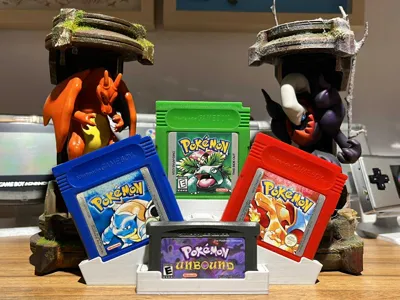Stand for GameBoy Games (4-Slot Holder)