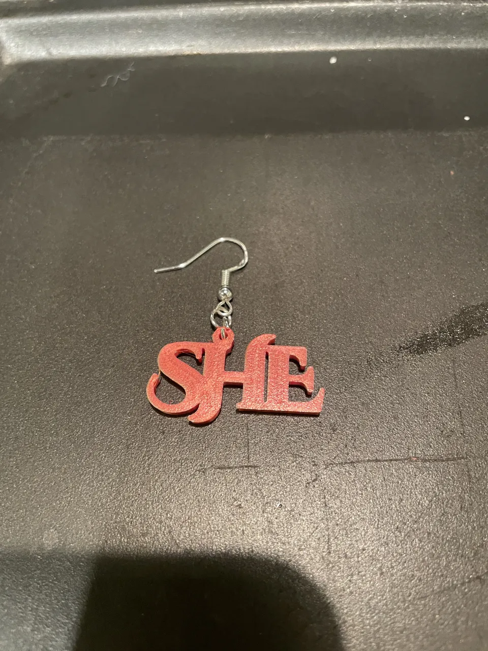 She Her Gender Earrings view 3