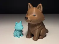 Cute Dog - 0.2mm layer, 2 walls, 15% infill