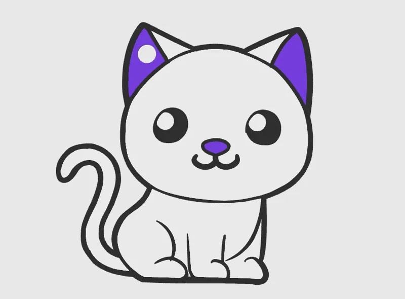 Cat keychain