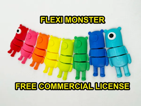 Monstre flexible sans supports