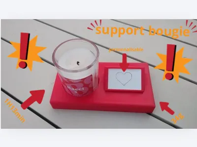 candle holder with changeable plate 