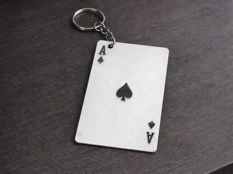 Ace of Spades Keychain