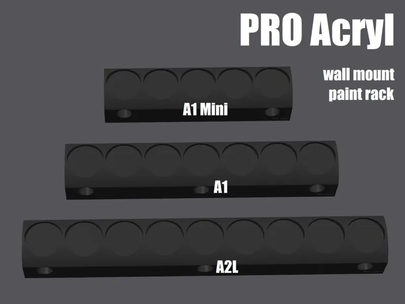 PRO Acryl Paint Rack (wall mount)